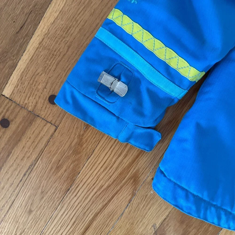 Obermeyer Kids Ski Jacket Size 7 Blue Removable Hood Winter Coat